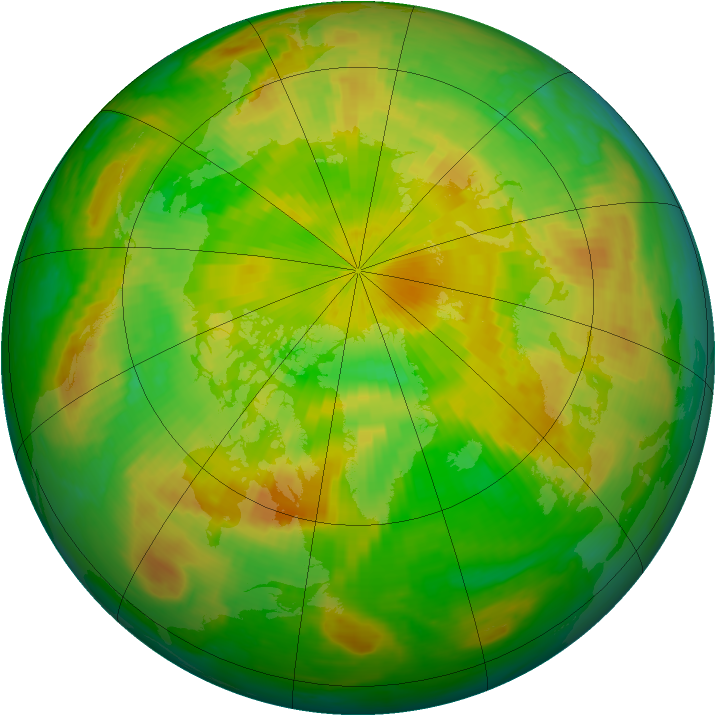Arctic ozone map for 02 June 2001